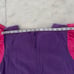 Vintage Maxi Dress Tree Tops Muumuu Pink Purple 3D Flower Short Sleeve Womens M