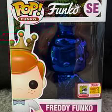 FUNKO POP! BLUE CHROME FREDDY FUNKO - 2018 SDCC EXCLUSIVE - 1000 PCS LIMITED