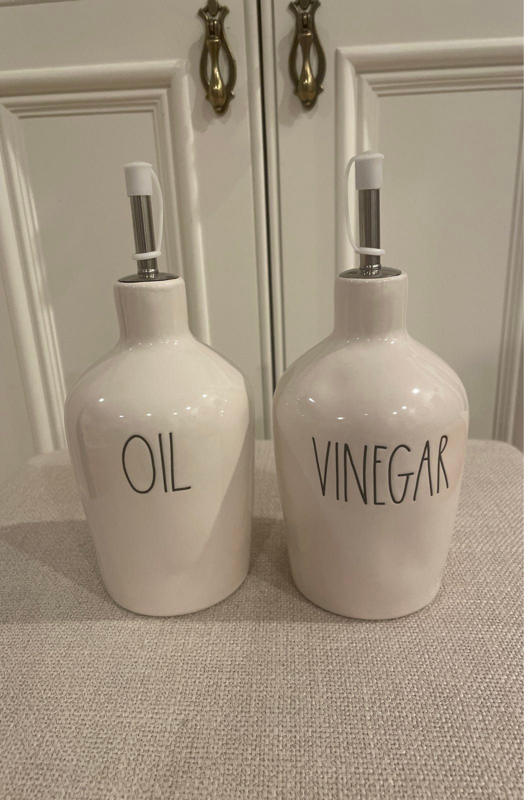 Rae Dunn OIL & VINEGAR Cruet Set
