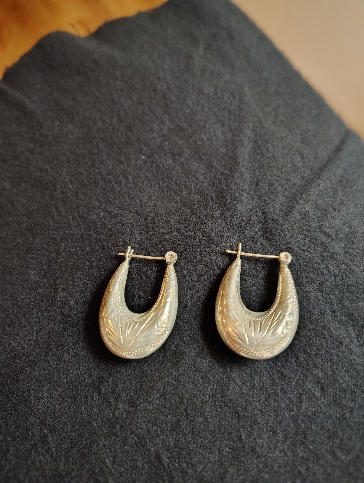 Sterling Silver Silver Hoop Earrings