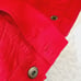 CHICOS RED BUTTON DOWN LIGHT WEIGHT SILK JACKET SIZE 0(SMALL)