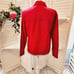 CHICOS RED BUTTON DOWN LIGHT WEIGHT SILK JACKET SIZE 0(SMALL)