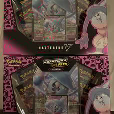 Pokemon Champions Path Hatterene V Collection box lot of 2
