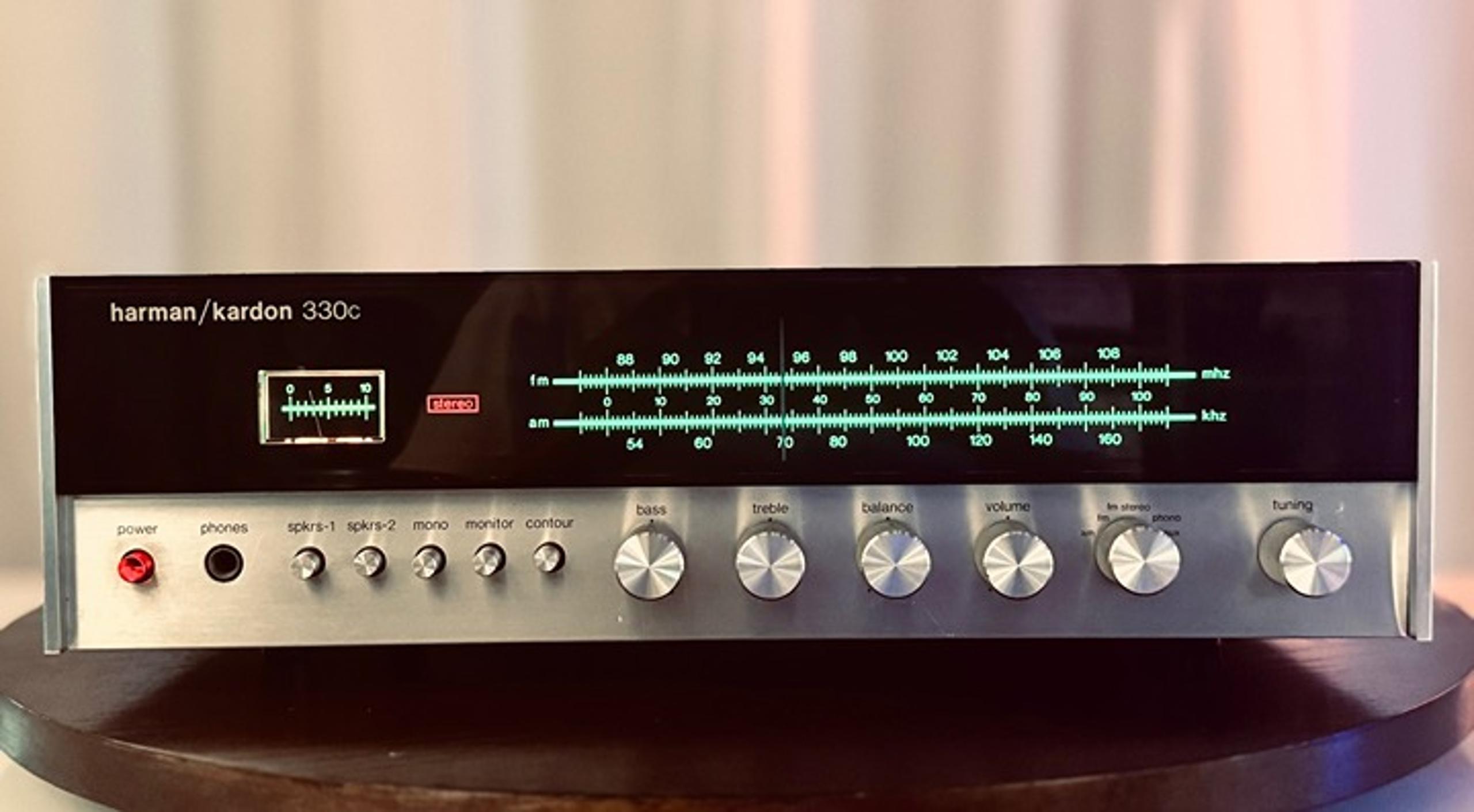 Harman Kardon 330C AM/FM Stereo Solid State Receiver - Serviced