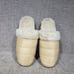 Vionic Karma Josephine Womens Size 9.5 Beige Faux Fur Round Toe Mule Slipper