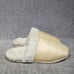 Vionic Karma Josephine Womens Size 9.5 Beige Faux Fur Round Toe Mule Slipper