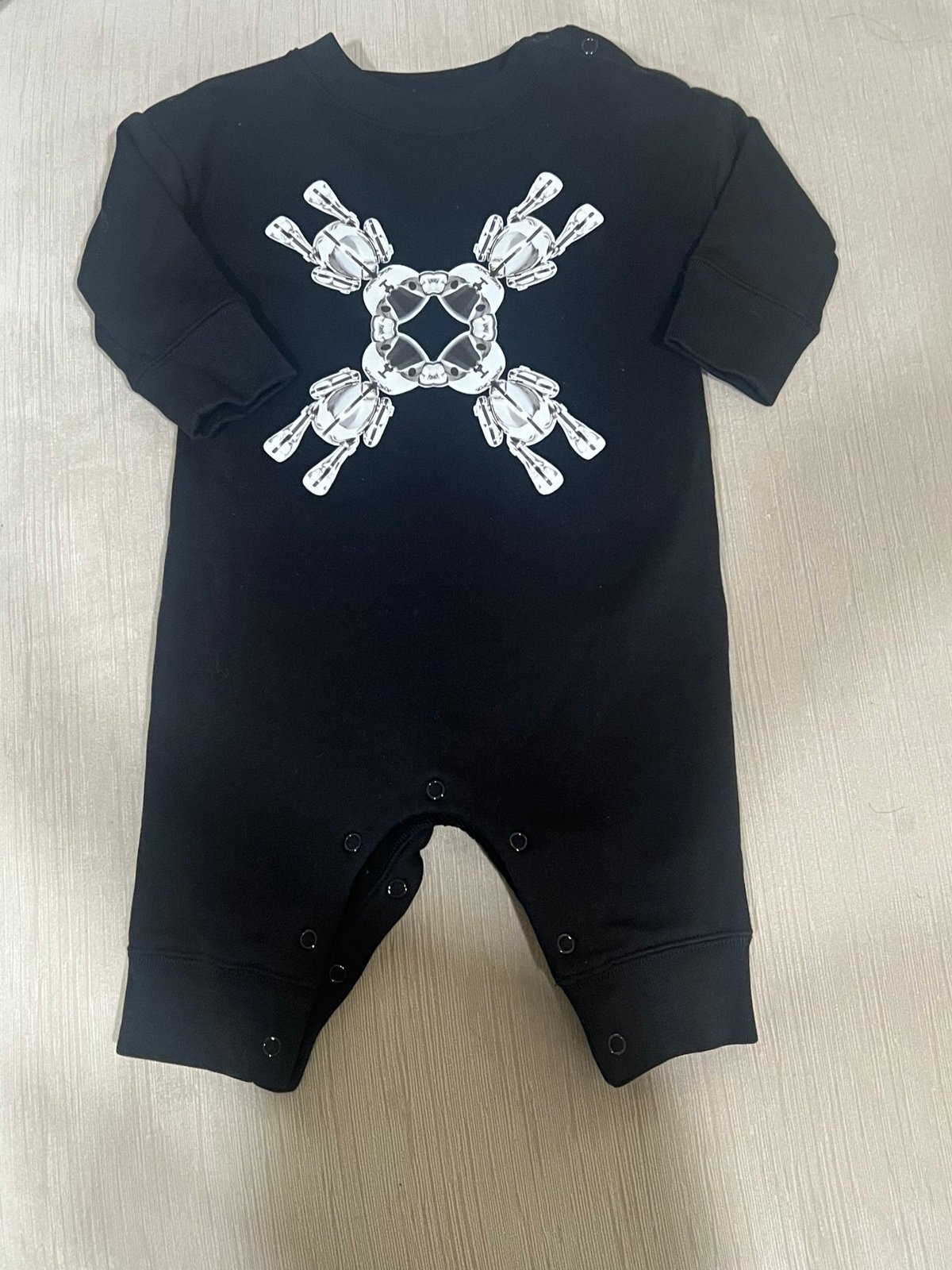 Baby Burberry thick fleece onesie 6M
