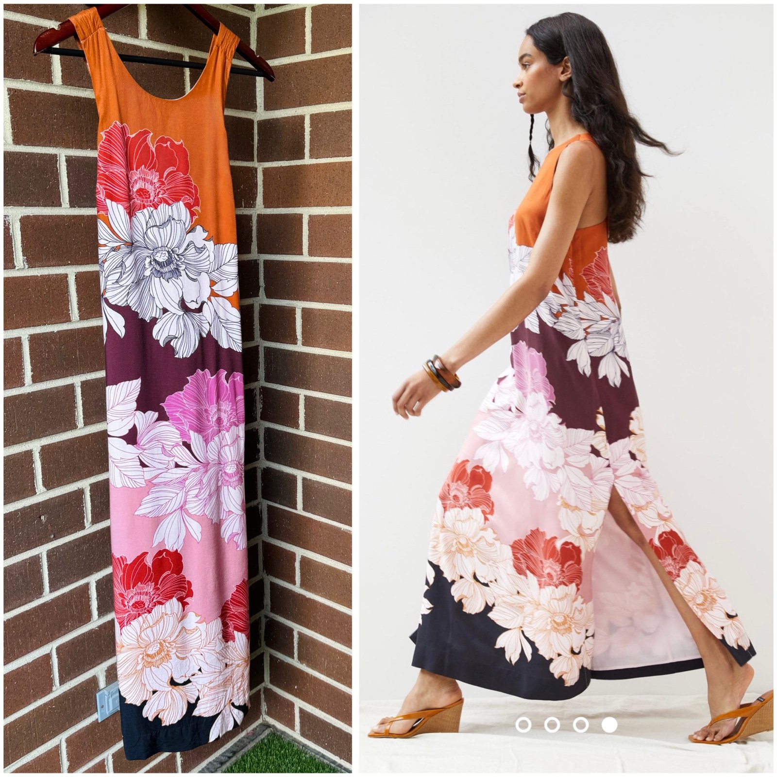 Anthropologie Maeve Floral Maxi Dress (Petite)