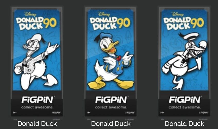 FIGPIN Donald Duck 3 Piece Box Set 2024 Disney D23 Expo Exclusive LE 500 IN HAND