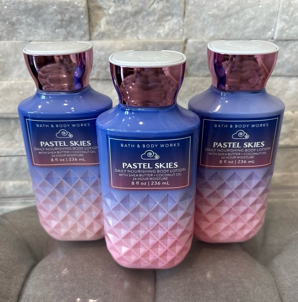 Bath & Body Works Pastel Skies Body Lotion X3 Bundle