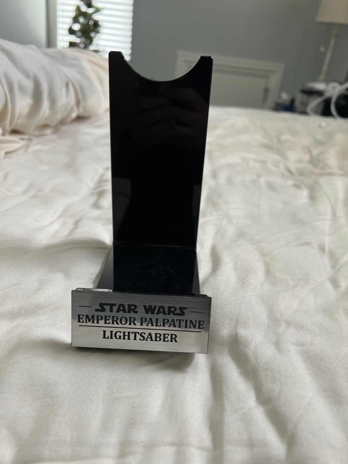 Disney Star Wars lightsaber display stand emperor Palpatine sith NEW