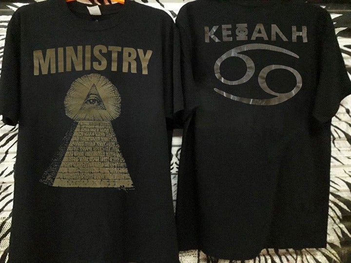 1991 Ministry KEFALH38 Psalm 69 T-Shirt Ministry Psalm 69 Shirt Ministry Tour 91