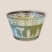 Vintage Set of Jeanette Glass Co. Hellenic Green Sherbets