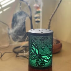 Green Essential Oil Diffuser Metal Art Aromatherapy Oil Defusers, Aroma Humid