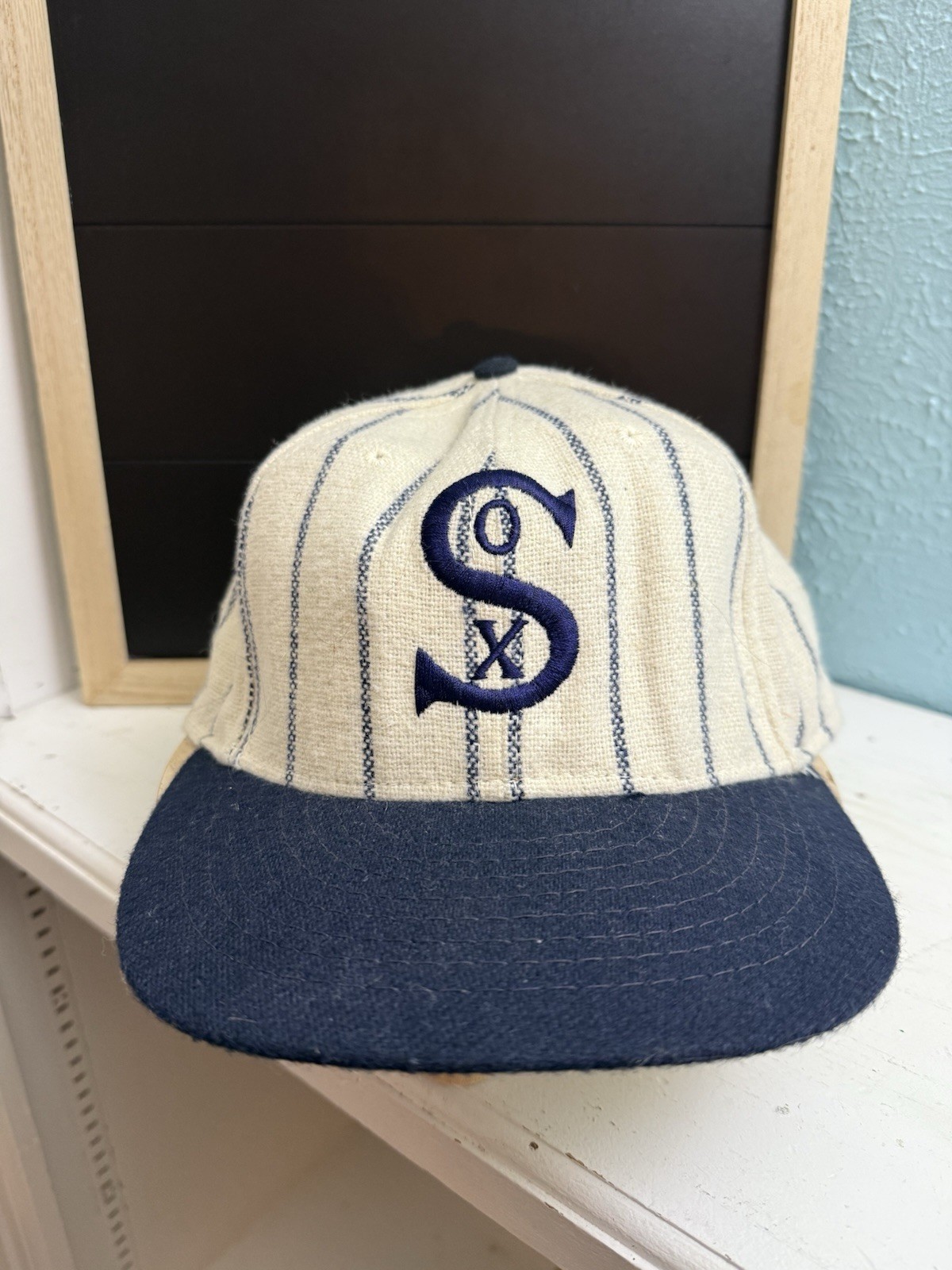 Vintage Chicago White Sox 1917 Cap American Needle Size 7 1/2