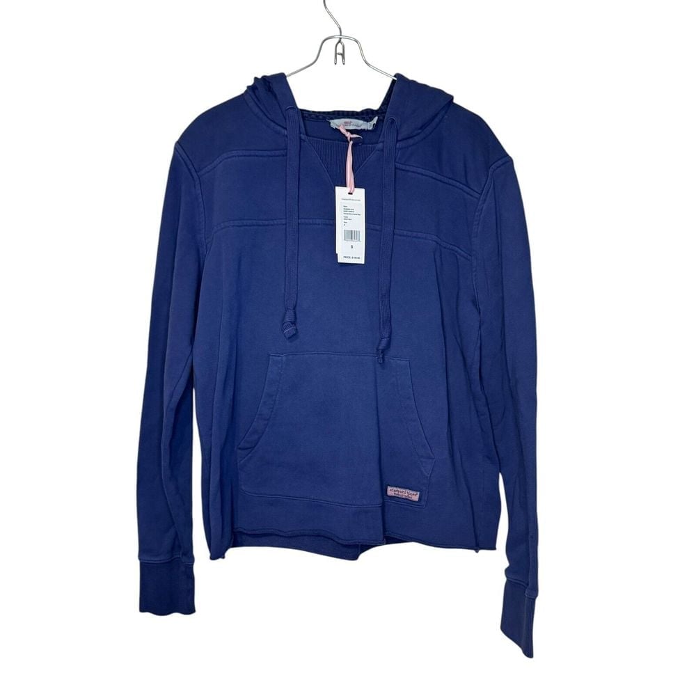 Vineyard Vines Women's Sweatshirt Over-Dyed Beach Hoodie Shep Deep Bay Small NWT