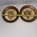 Vintage floral art set of 2 signed M Black