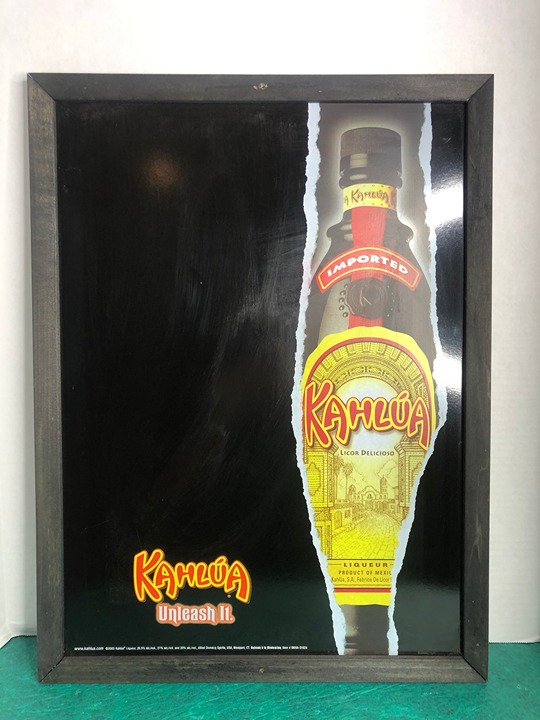 Kahlua Unleashed it White Board but it s Black Advertising Sign