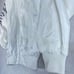 Vintage KAELIN Women XS White Striped Embroidered Nautical Crest 80s Windbreaker