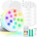 6 LED Submersible Waterproof Pool Lights with Remote, RGB Color Changing