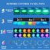 6 LED Submersible Waterproof Pool Lights with Remote, RGB Color Changing