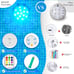 6 LED Submersible Waterproof Pool Lights with Remote, RGB Color Changing