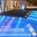 6 LED Submersible Waterproof Pool Lights with Remote, RGB Color Changing