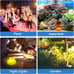6 LED Submersible Waterproof Pool Lights with Remote, RGB Color Changing