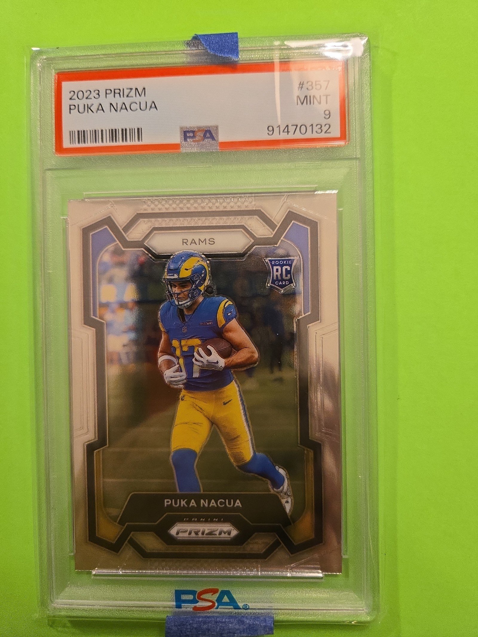 PUKA NACUA ROOKIE FOOTBALL CARD GRADED 9