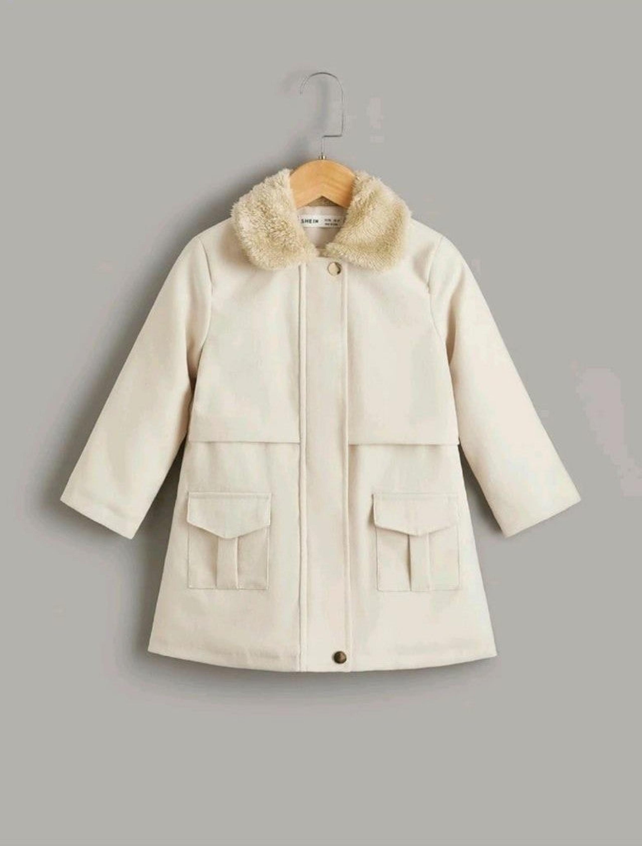 Apricot Toddler girl zip up Coat