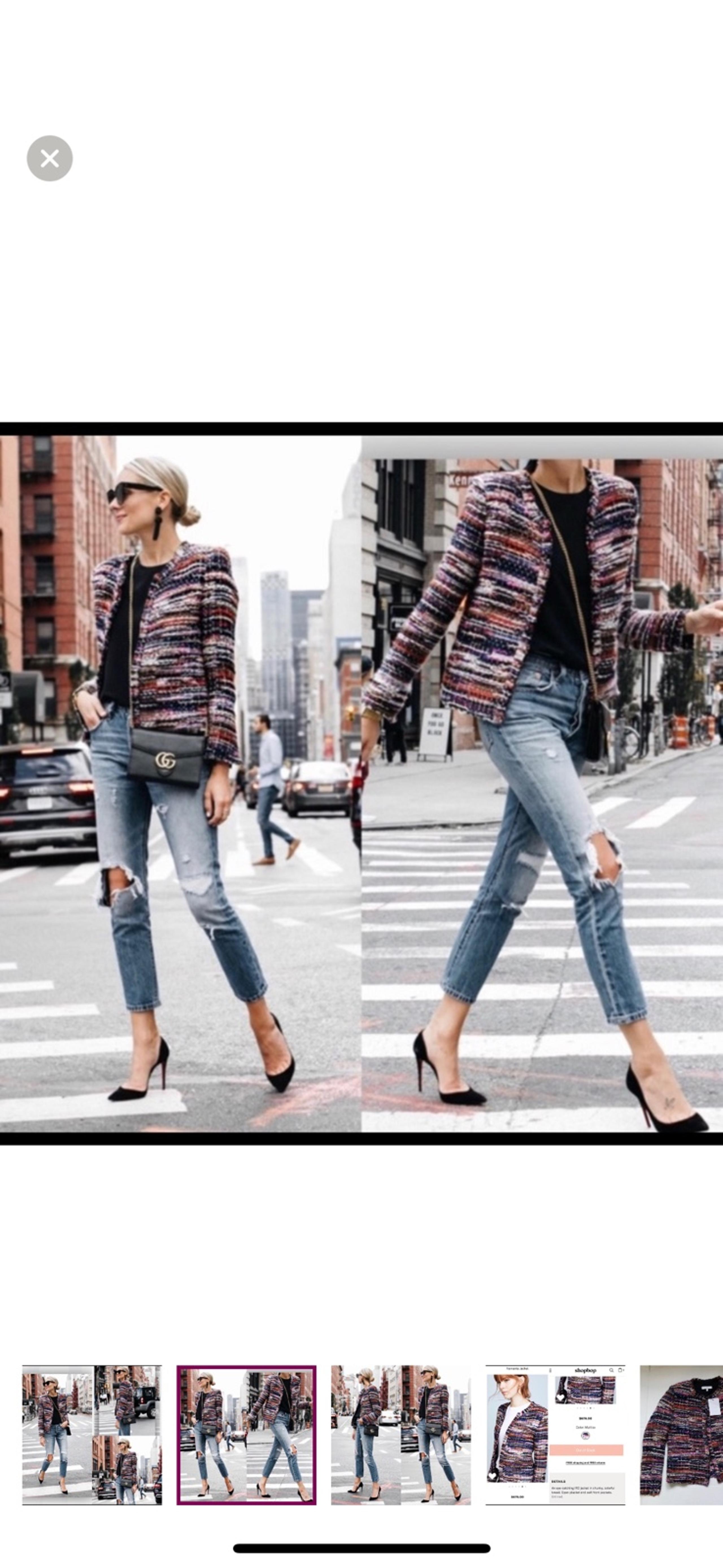 NWT IRO Namanta Tweed Jacket, Size 36 (US 4) MSRP $676
