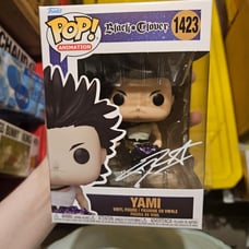 Funko Pop Black Clover Yami signed by Christopher Sabat