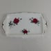Royal Albert Sweet Romance Bone China Sandwich Serving Tray 11.5 Red Rose Gold