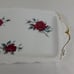 Royal Albert Sweet Romance Bone China Sandwich Serving Tray 11.5 Red Rose Gold