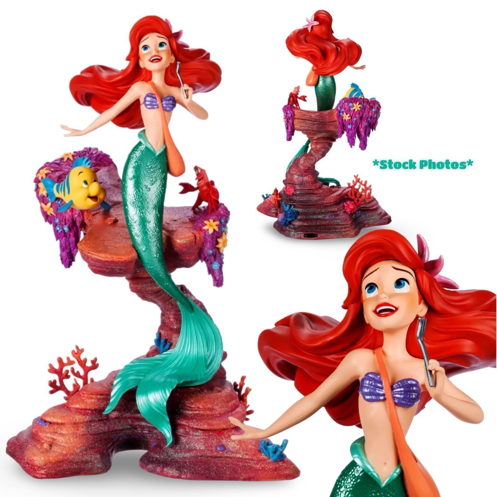 2023 Disney Parks The Little Mermaid -Ariel Light Up Statue Figurine Figure