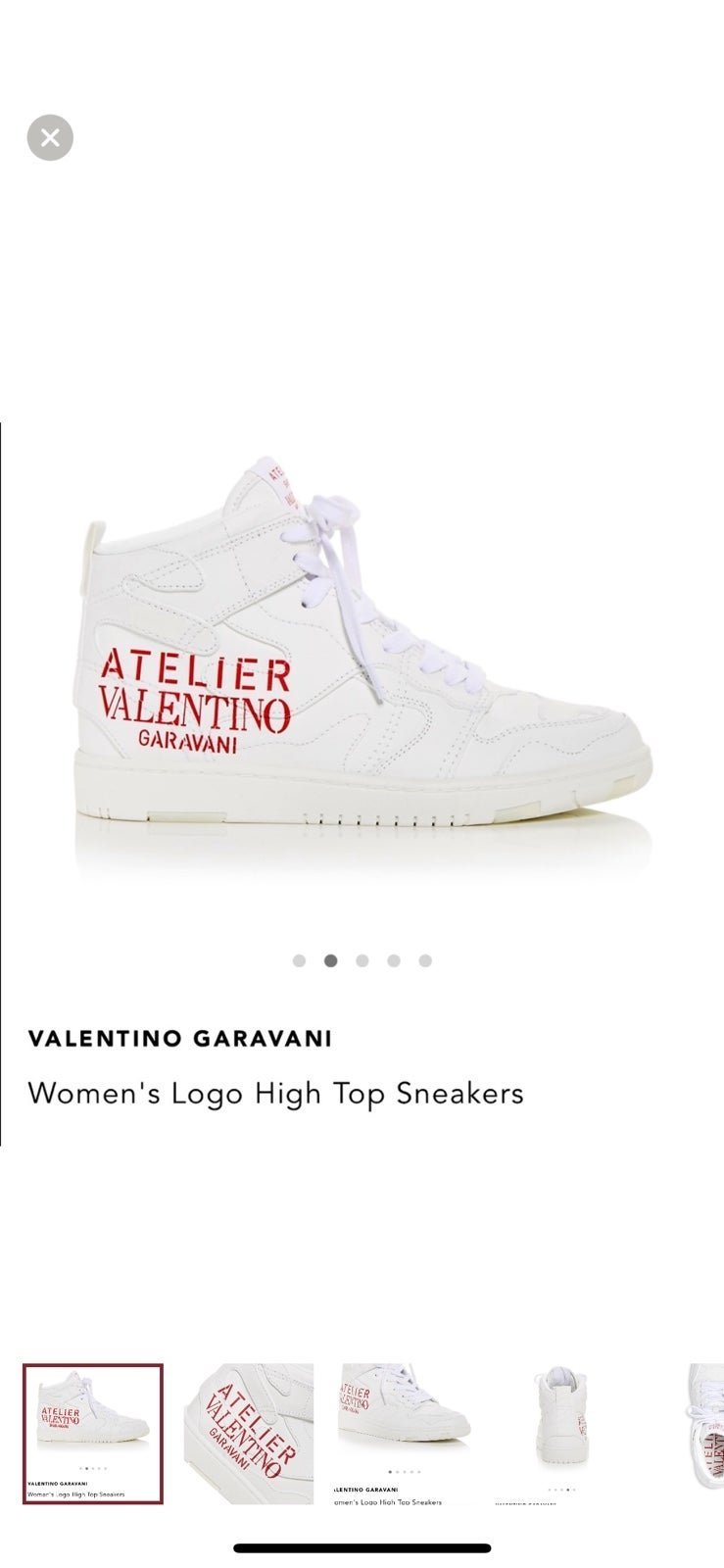 Valentino high top sneakers