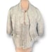 Vintage Shepherds Harvest New Zealand Wool Cardigan Fringe Scarf Patch Pockets
