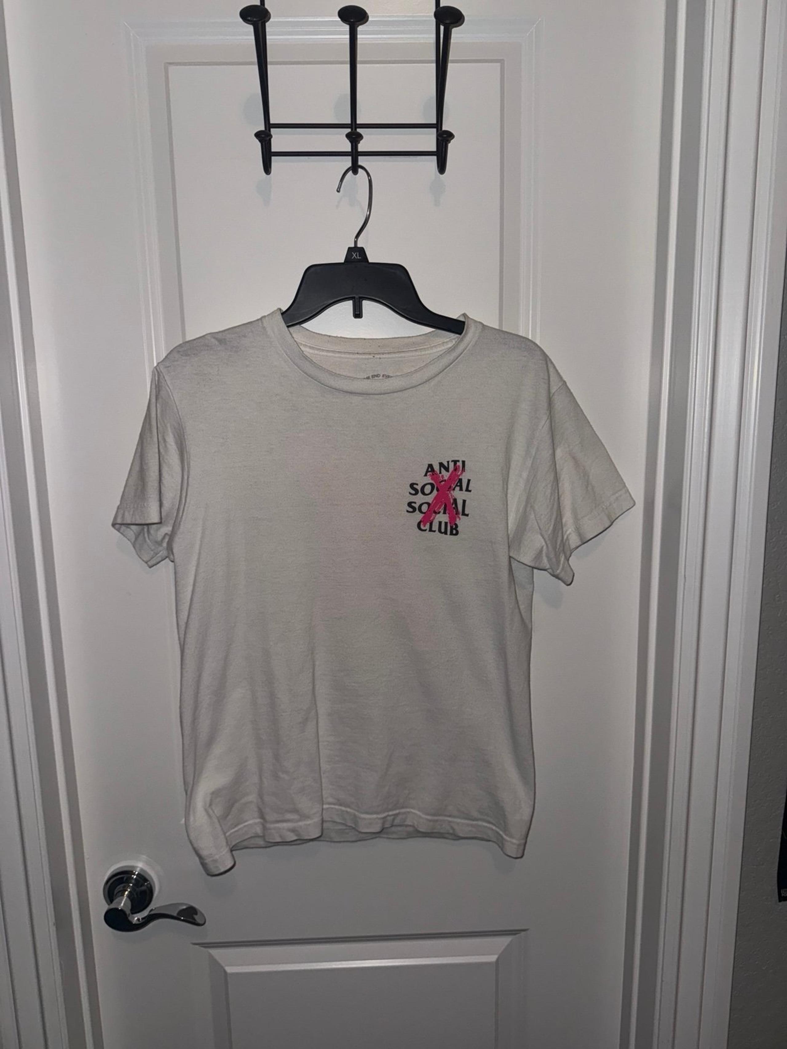 Anti Social Social Club Tee Shirt Size Small Pink X
