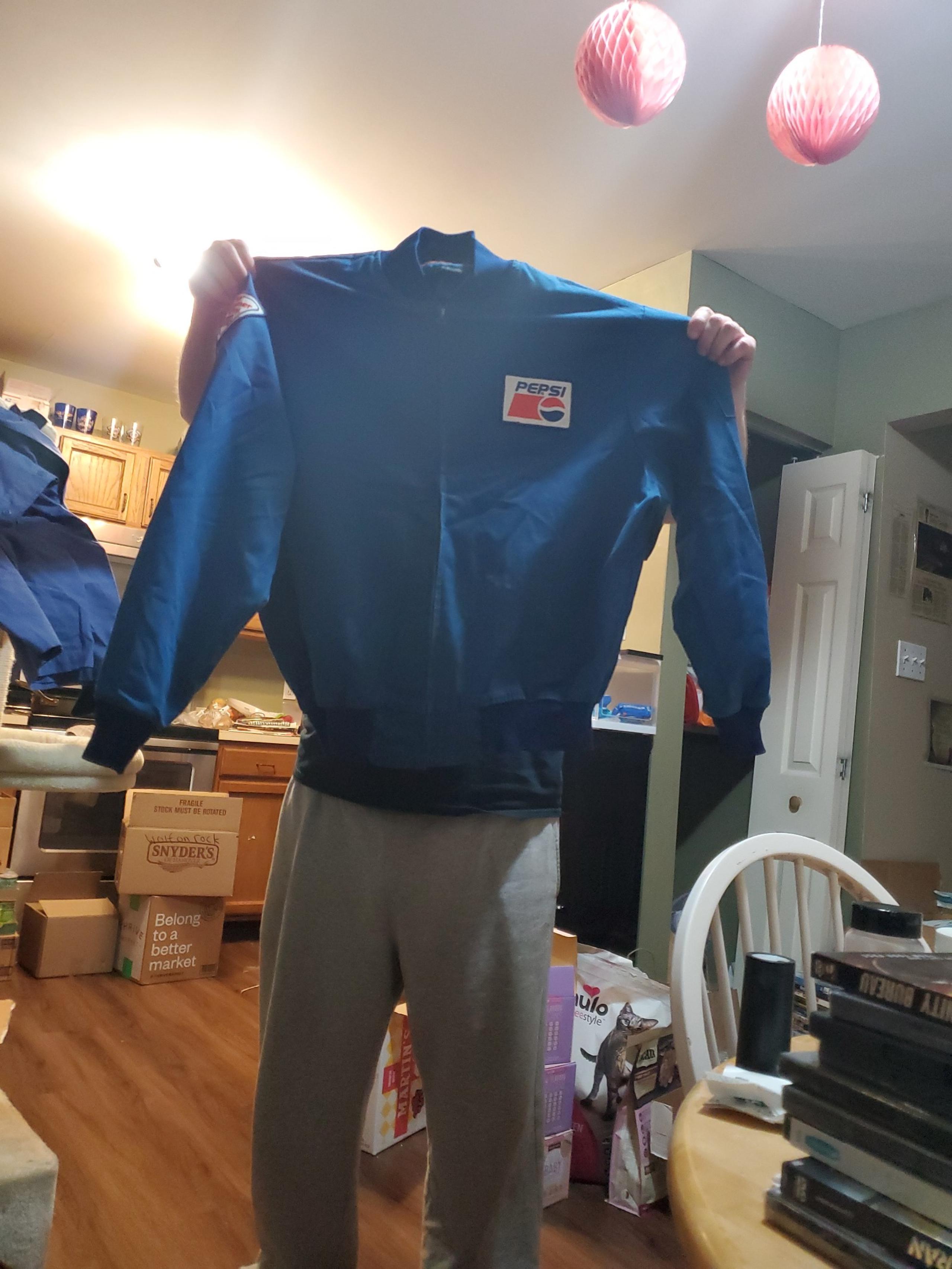 Vintage Pepsi Uniform Cintas Zipper Insulated Jacket XL-R
