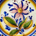 Vintage Signed Flower Plate Pottery Hand Painted F Soares Dos Reis Portugal READ