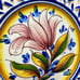 Vintage Signed Flower Plate Pottery Hand Painted F Soares Dos Reis Portugal READ