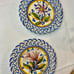 Vintage Signed Flower Plate Pottery Hand Painted F Soares Dos Reis Portugal READ
