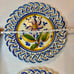 Vintage Signed Flower Plate Pottery Hand Painted F Soares Dos Reis Portugal READ