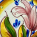 Vintage Signed Flower Plate Pottery Hand Painted F Soares Dos Reis Portugal READ