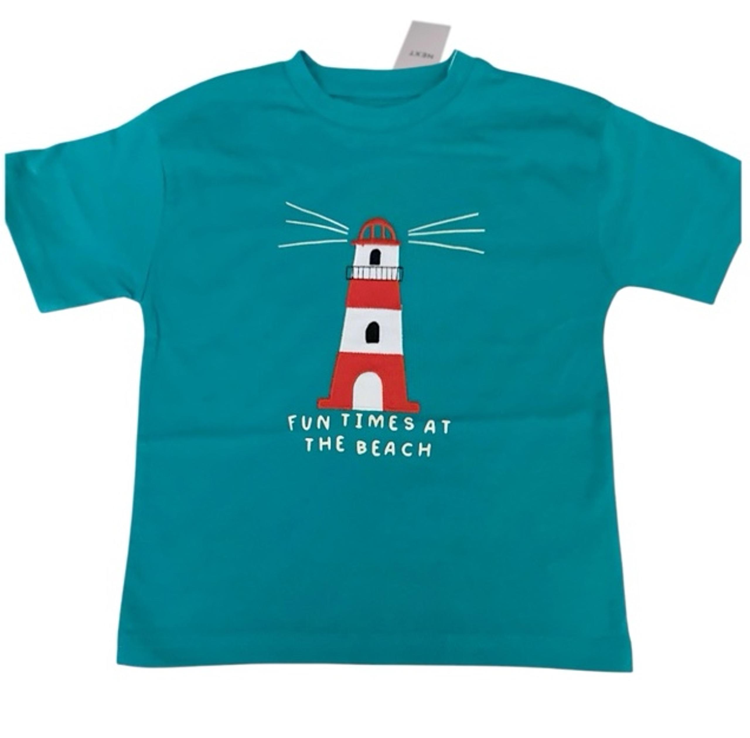 Toddler Boys Relaxed Embroidered Appliqué Summer Beach T shirt (3/4/5t)