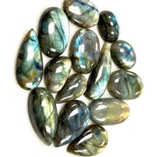 500 Carats Labradorite Natural Gemstone Cabochon Lot Healing Energy Stone LOT 12