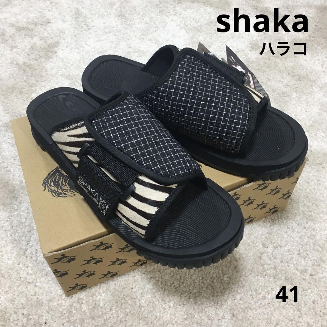 Unused 【shaka】 41 Leopard Limited Velcro OCEANS Black
