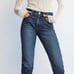 AG Daily Blue Denim Manya Classic Straight Leg Jeans NWT