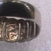 Yellow/Silver Dome Band Ring