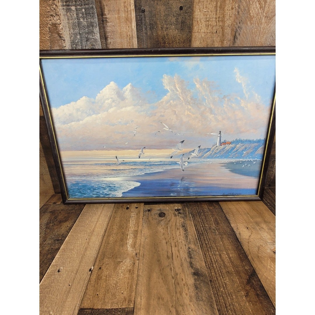 Commemorative August Holland ASMA Beautiful Framed Painting Fine Art gallery